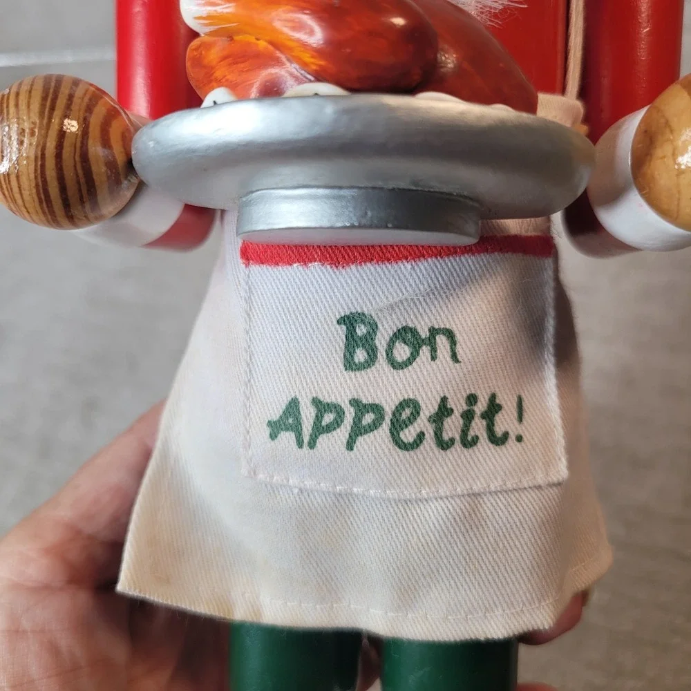 Vintage Target 2005 Wooden Nutcracker Bon Appetit Thanksgiving Turkey Limited Ed